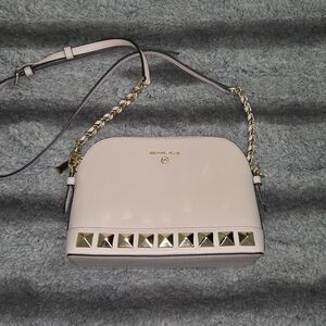 Michael Kors Pink and Gold Crossbody Bag with Dome Shape (Unused)